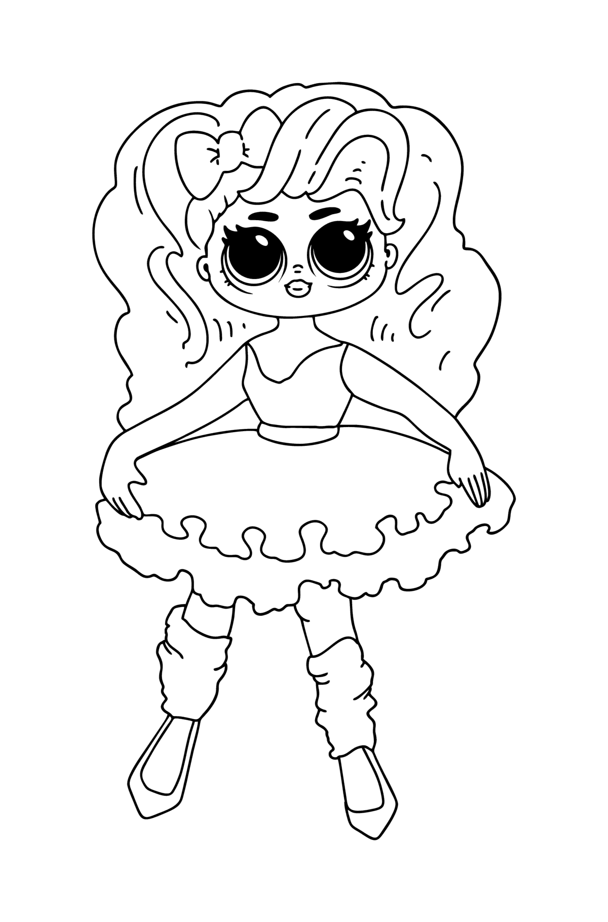 coloring page lol omg pink baby online and print for free