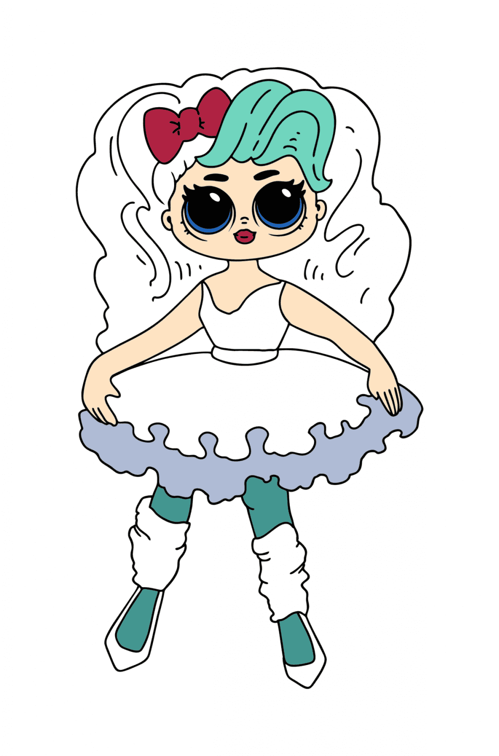 Colouring page LOL OMG Neonlicious ♥ Online and Print for Free!