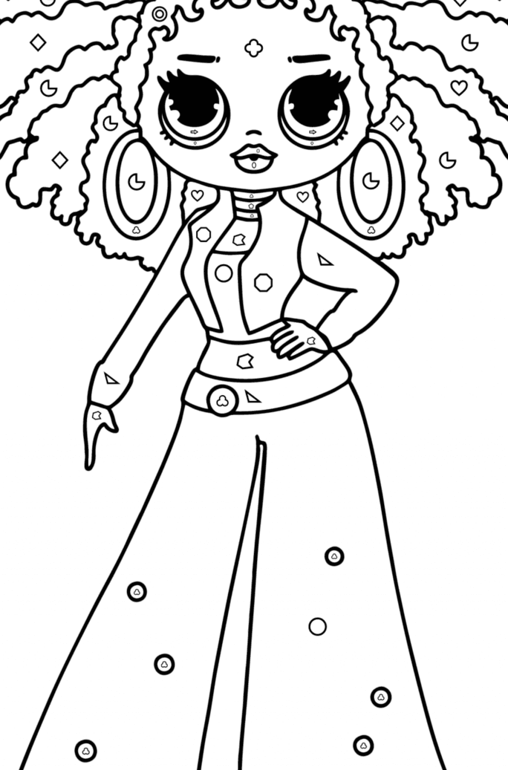 Målarbild LOL OMG Royal Bee | Coloring-for-Kids.com