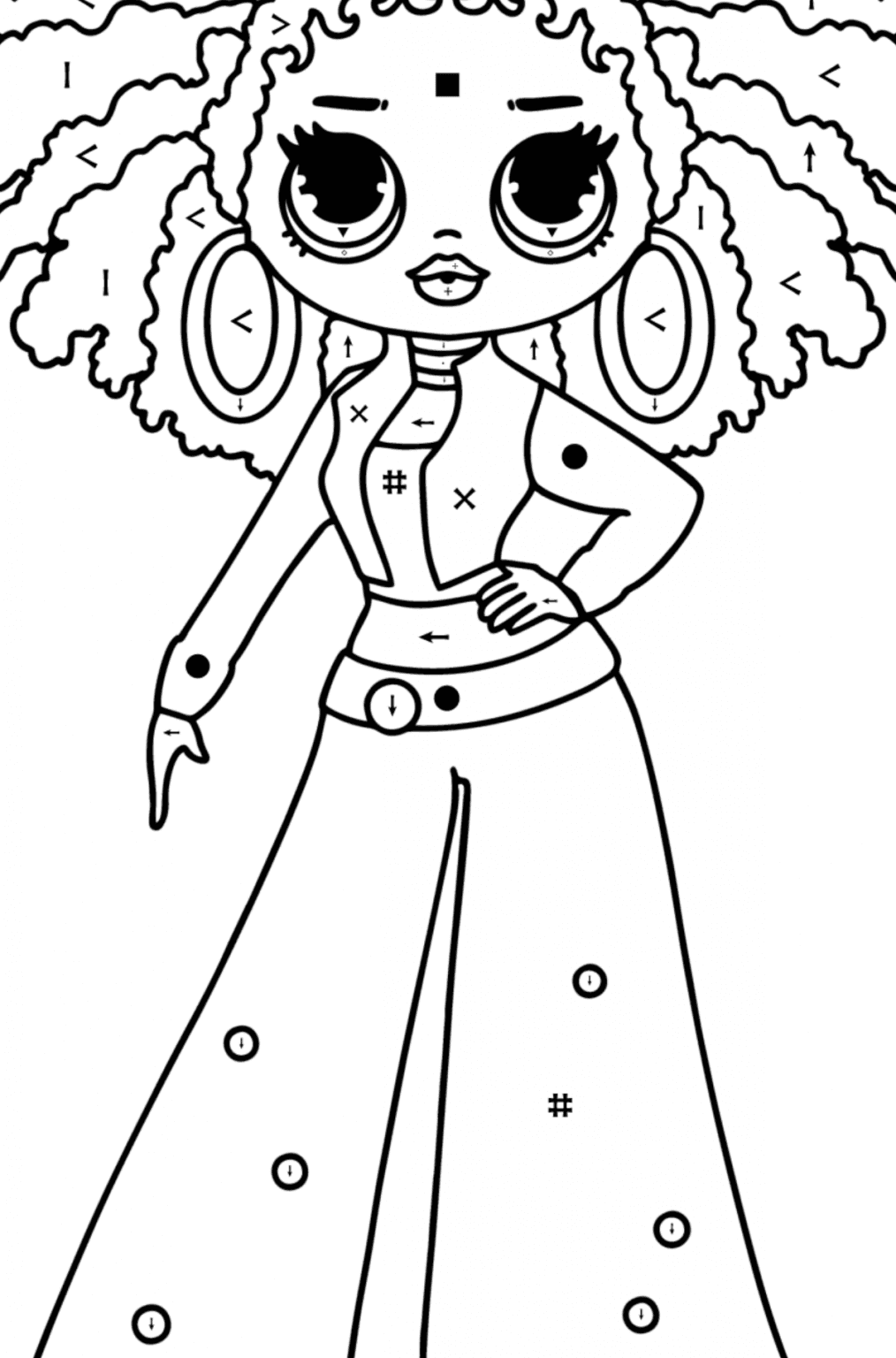 colouring-page-lol-omg-royal-bee-online-and-print-for-free