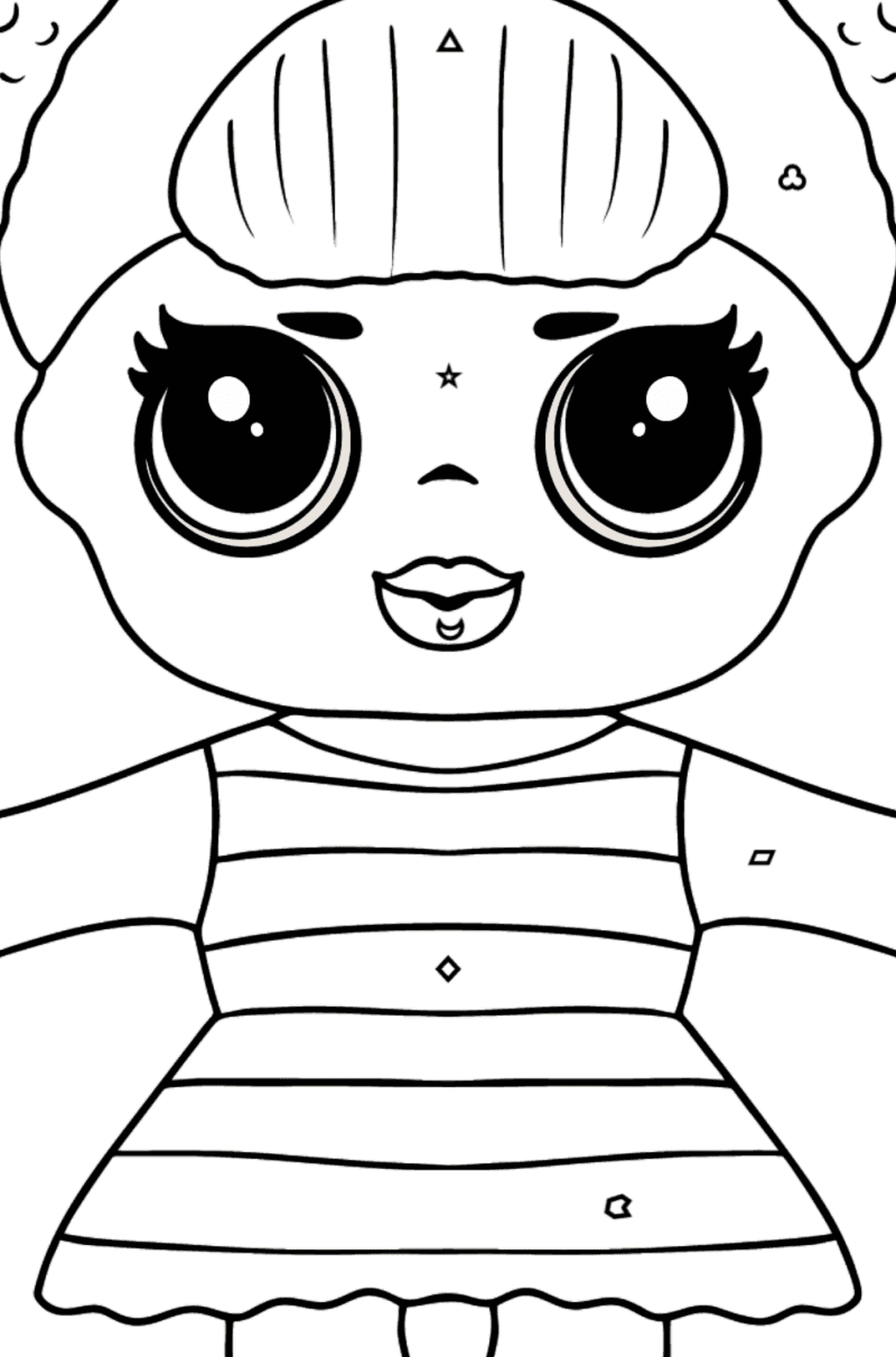 L.O.L. Surprise Doll Queen Bee Coloring page - Online and Print!