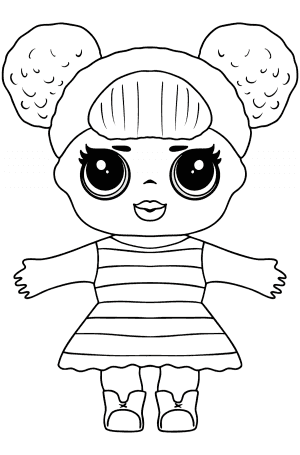 L.O.L. Surprise Doll Queen Bee Coloring page - Online and Print!