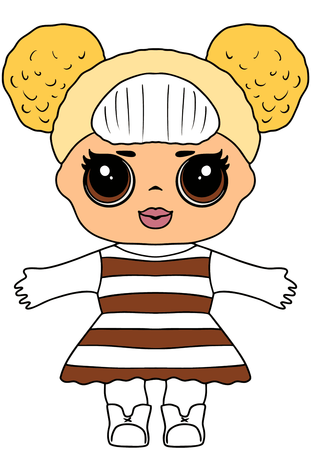 Desenho de Boneca L.O.L. Queen Bee para colorir - Imagens para Colorir para Crianças