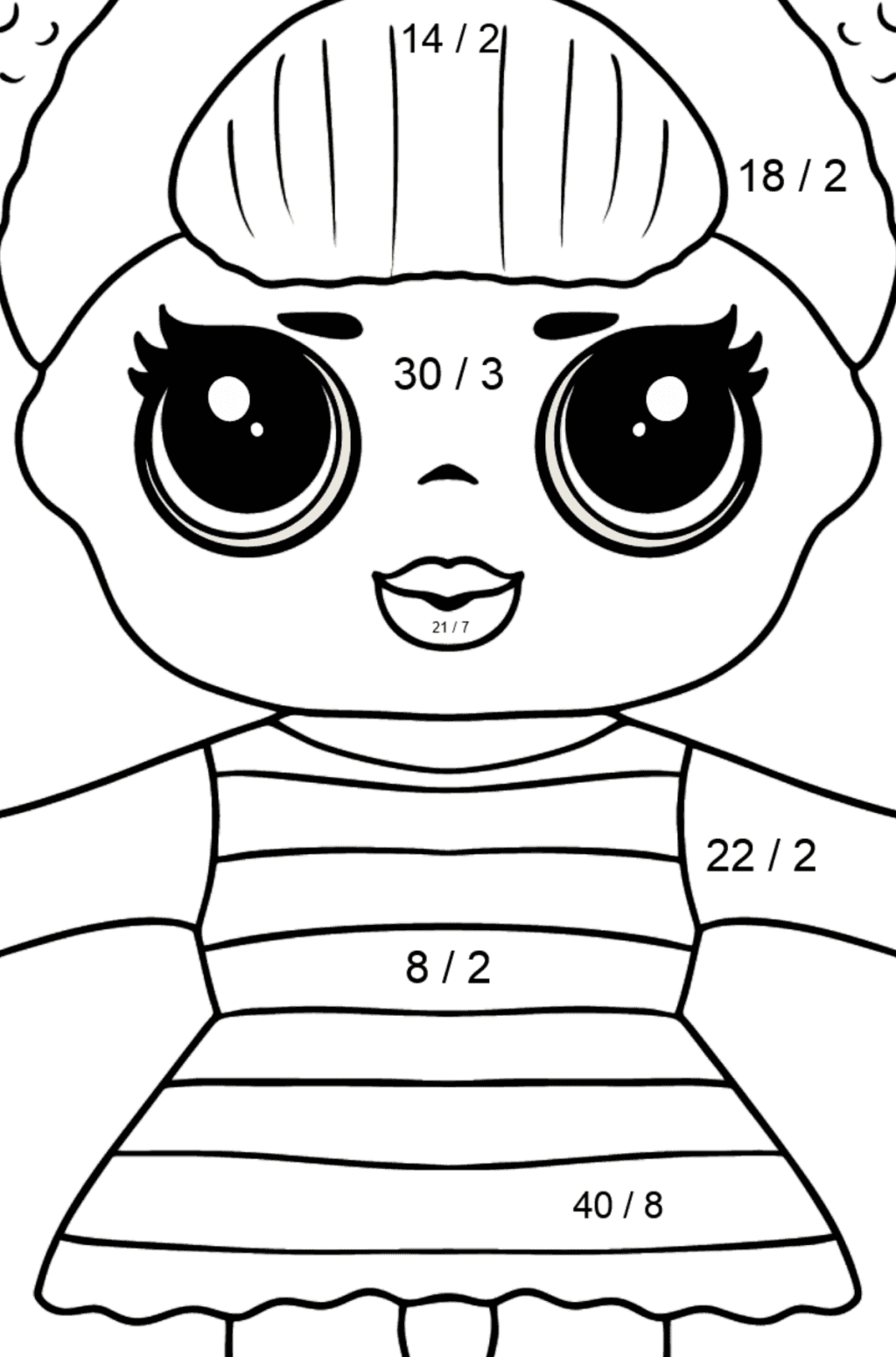 L.O.L. Surprise Doll Queen Bee Coloring page - Online and Print!