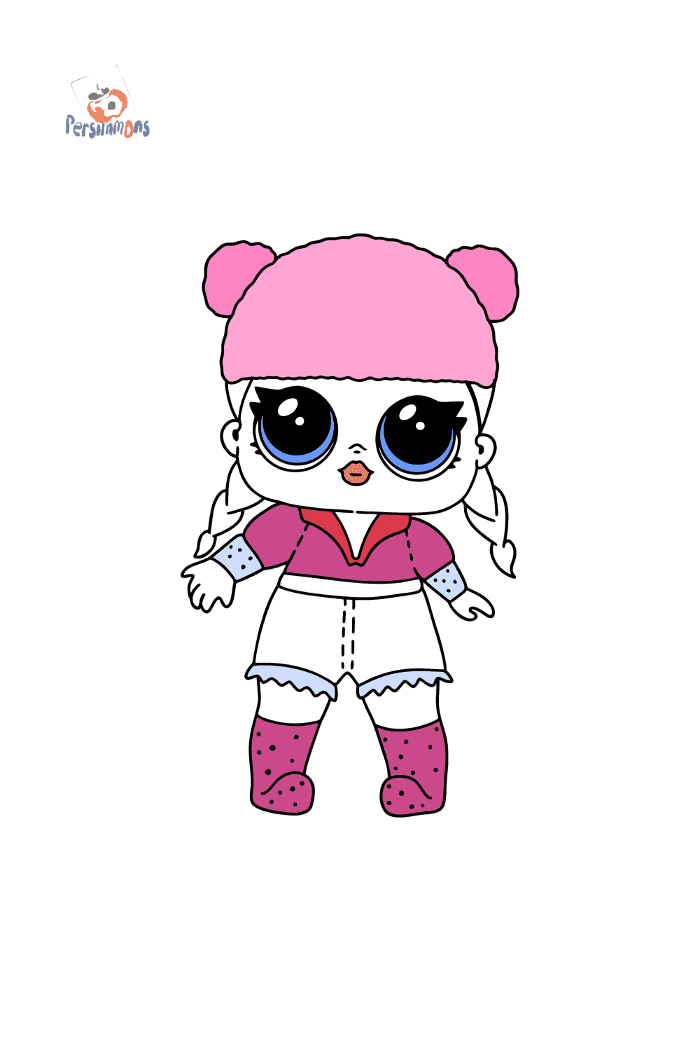 Раскраска LOL Surprise Brrr B.B. Glam Glitter ♥ Онлайн и Распечатать!