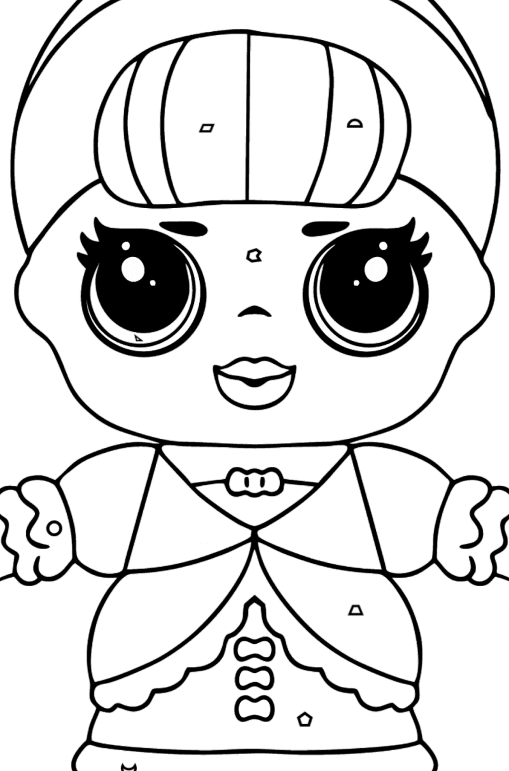 L.O.L. Surprise Doll Fancy Coloring page - Online and Print for Free!