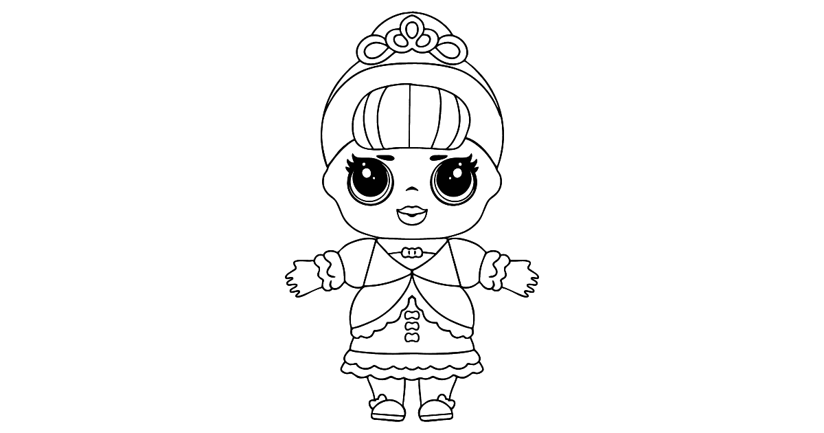 L.O.L. Surprise Doll Fancy Coloring page - Online and Print for Free!