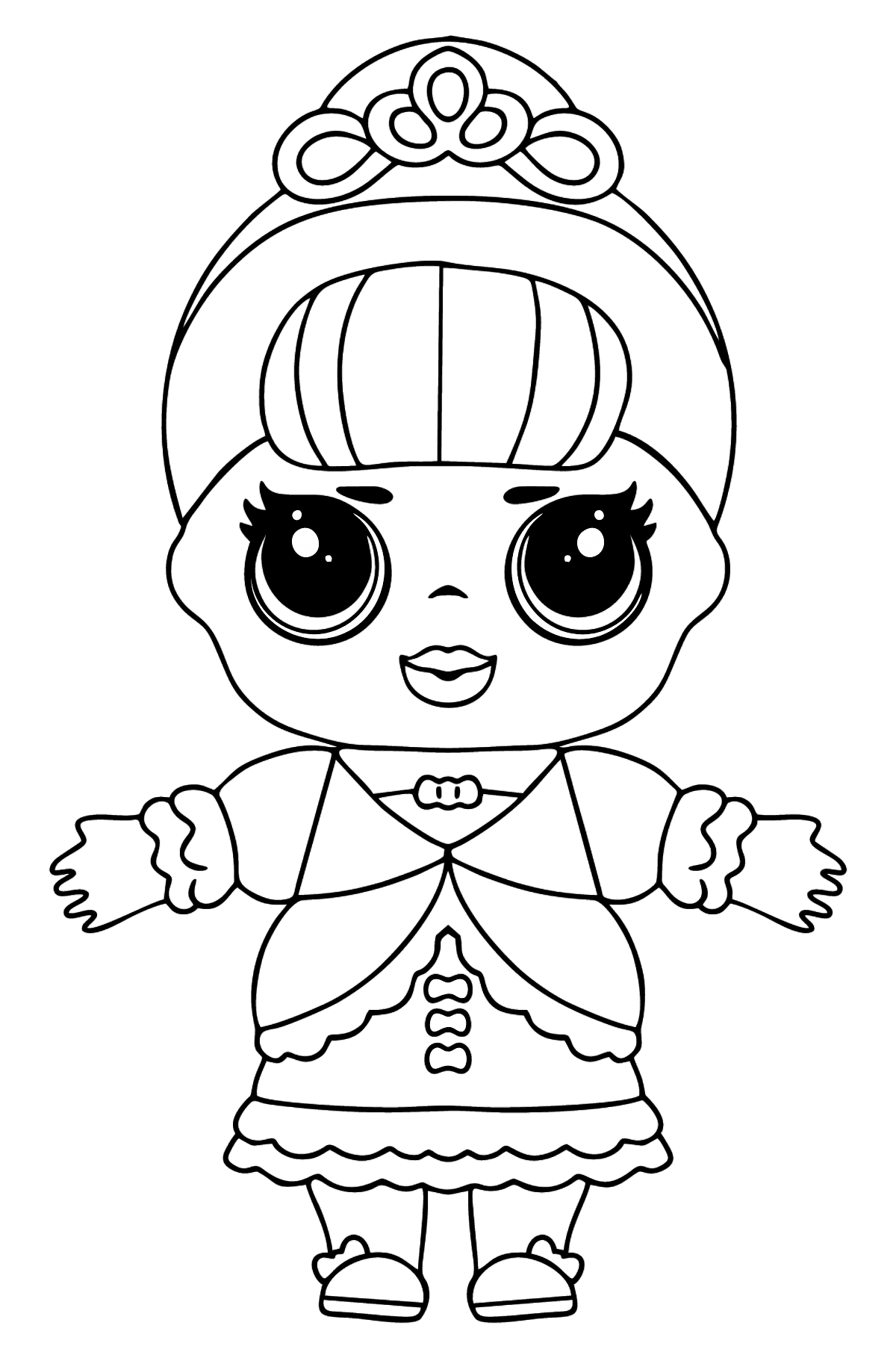 Раскраска кукла ЛОЛ Сюрприз Fancy - Картинки для Детей