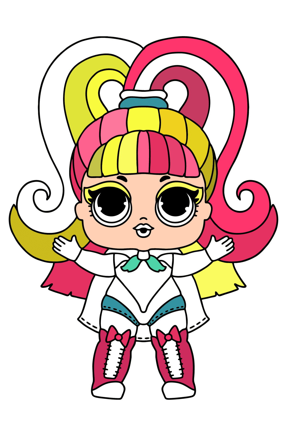 Coloring page LOL Surprise Glow Grrrl - Coloring Pages for Kids
