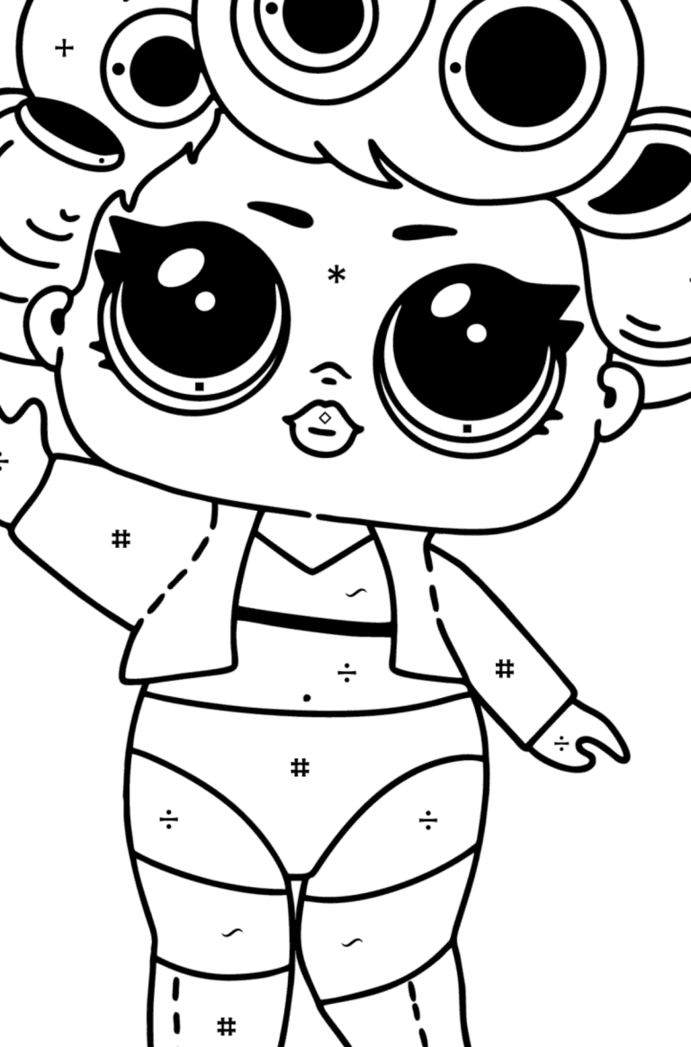 LOL Surprise Goo-Goo Queen coloring page ♥ Online and Print for Free!
