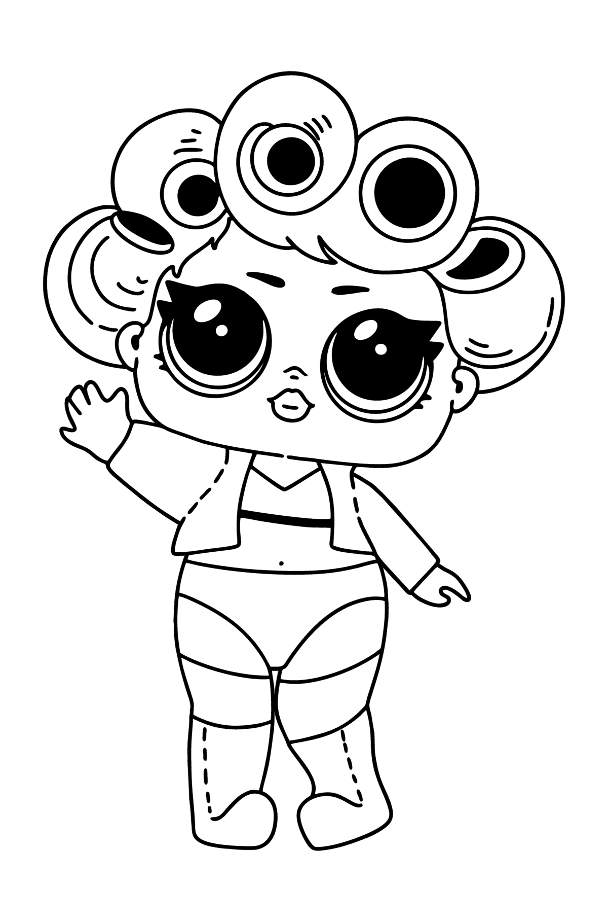LOL Surprise Goo Goo Queen coloring page ♥ Online and Print for Free