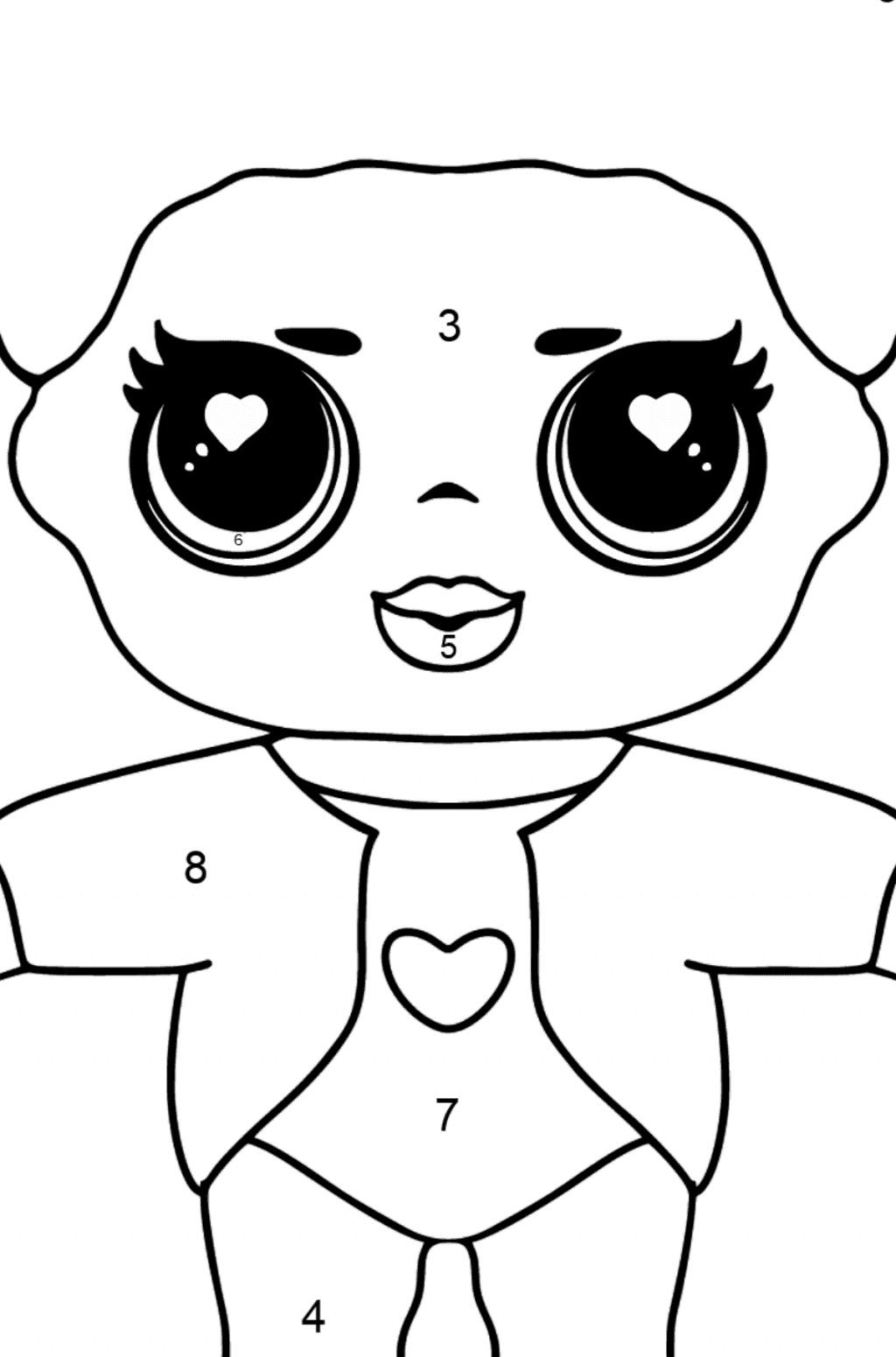 L.O.L. Surprise Doll Hoops MVP Coloring page - Online and Print!