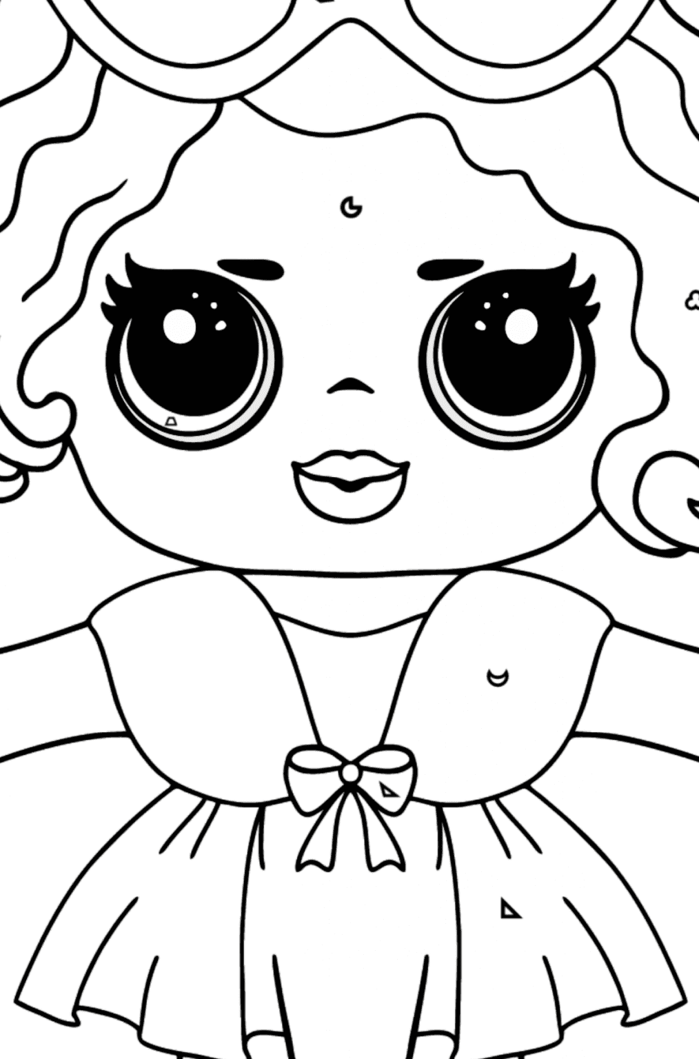 LOL Surprise Leading Baby Coloring page - Online and Print for Free!