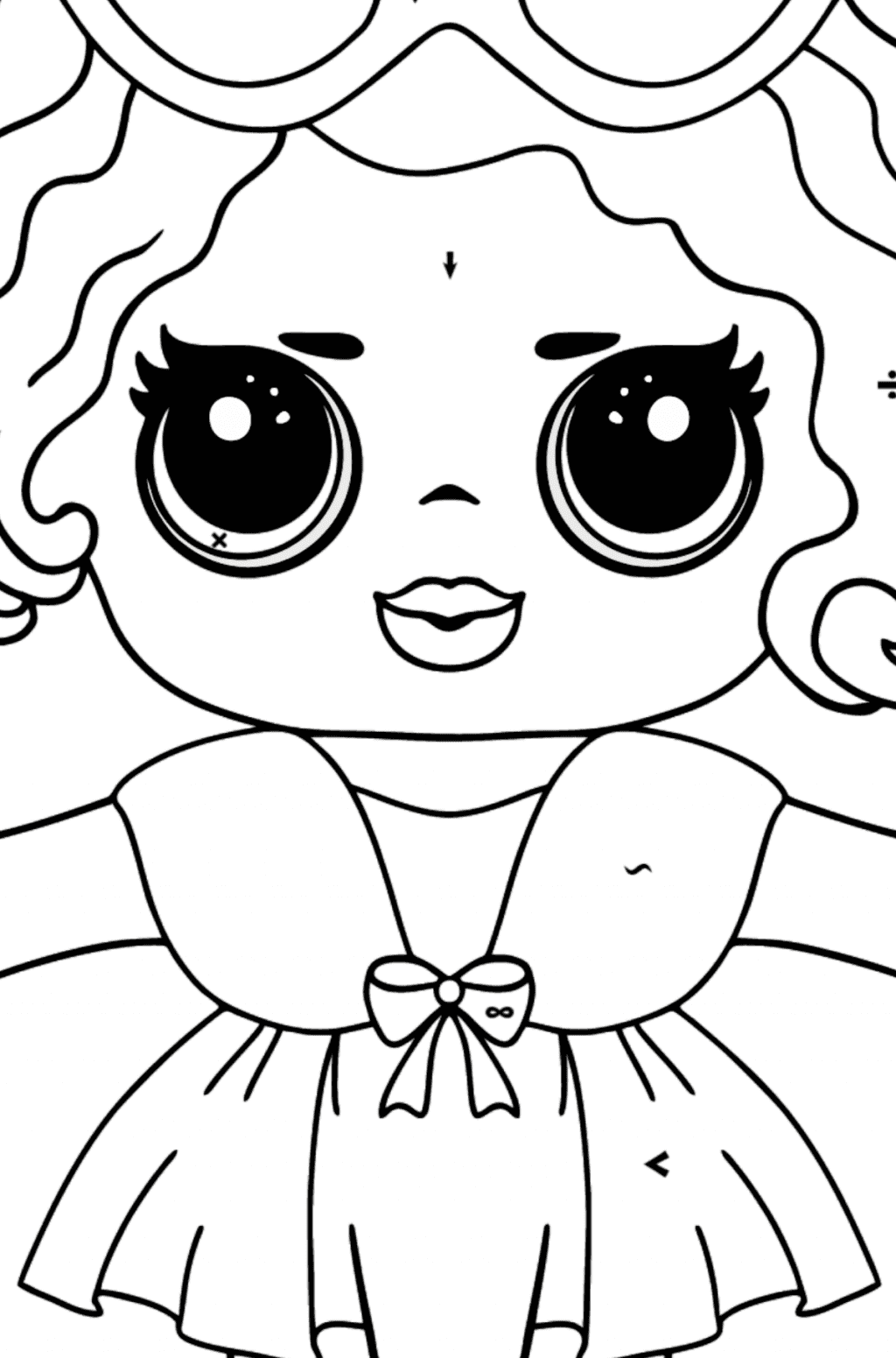 LOL Surprise Leading Baby Coloring page - Online and Print for Free!