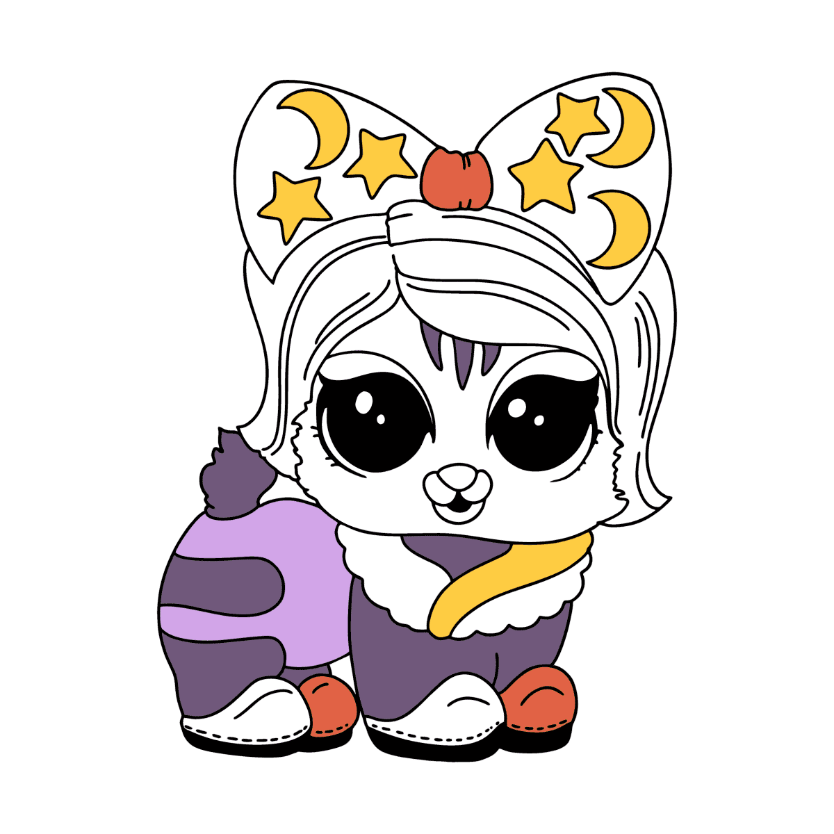 Desenho de Pet Kitty de LOL para colorir