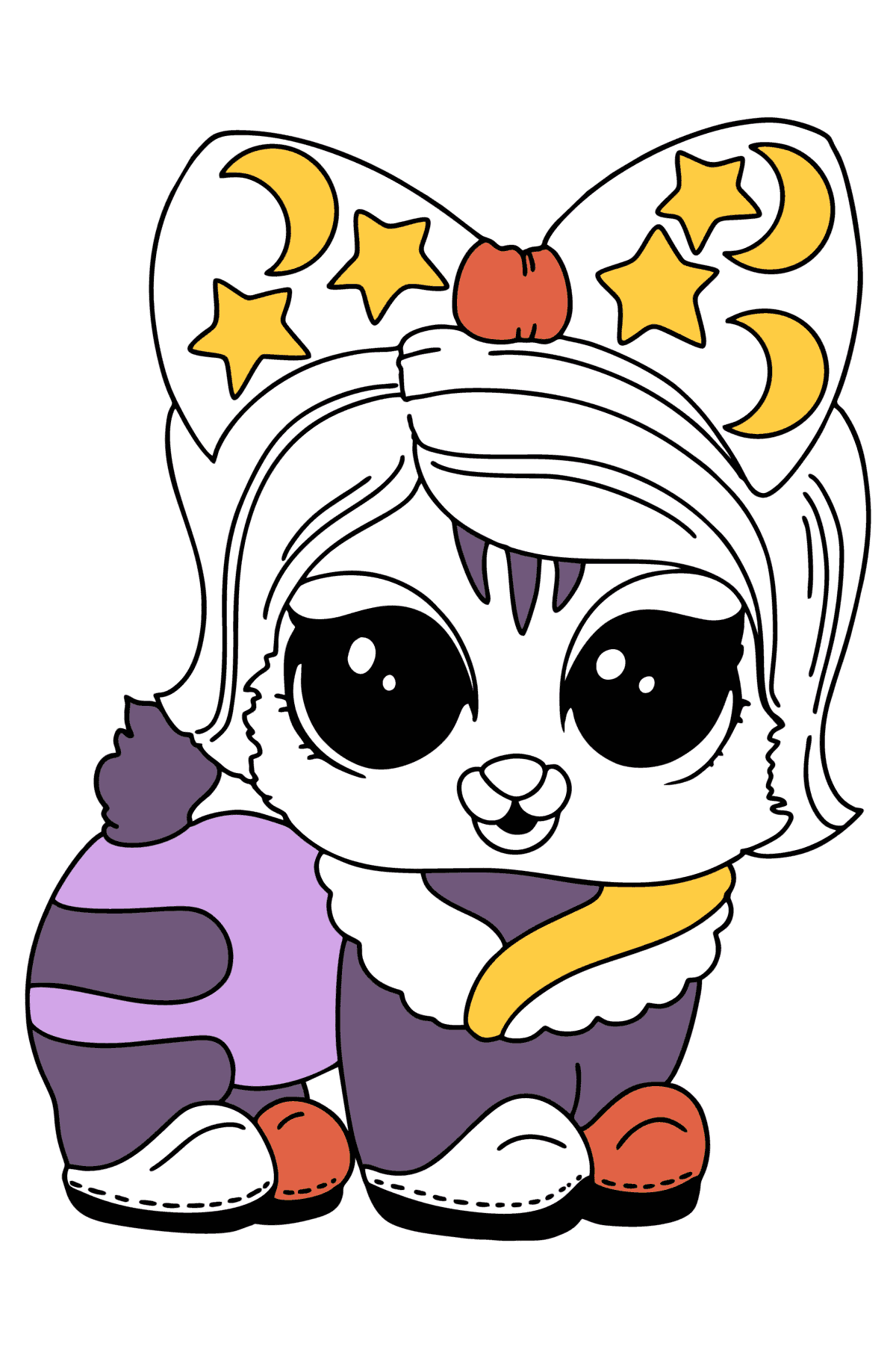 Desenho de Pet Kitty de LOL para colorir - Imagens para Colorir para Crianças