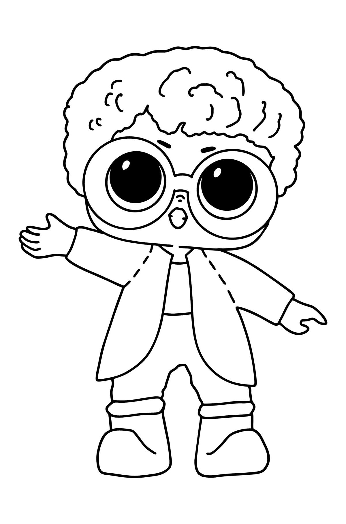 LOL Surprise Winter Disco coloring pages. Print dolls and pets