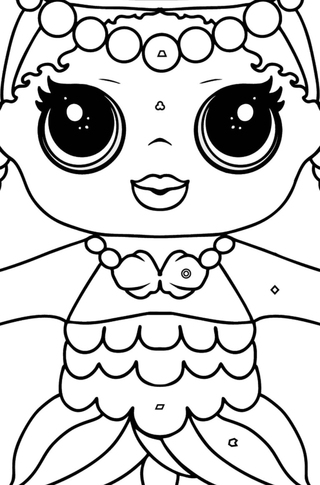 LOL Surprise Doll Merbaby Coloring page - Online and Print for Free!