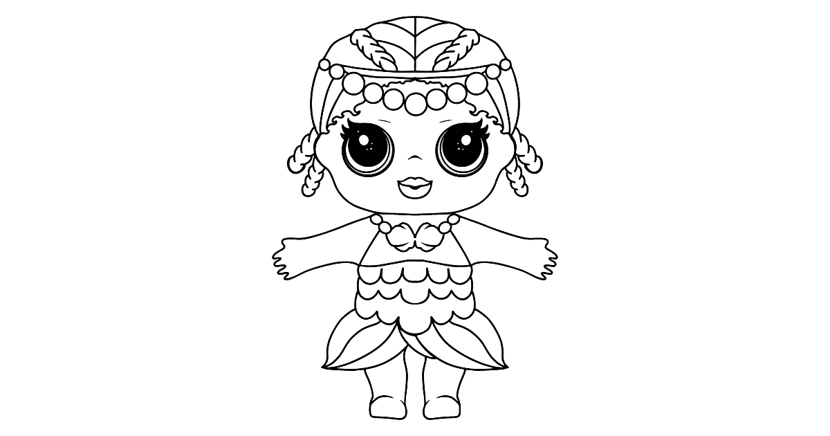 LOL Surprise Coloring Pages Snow Angel