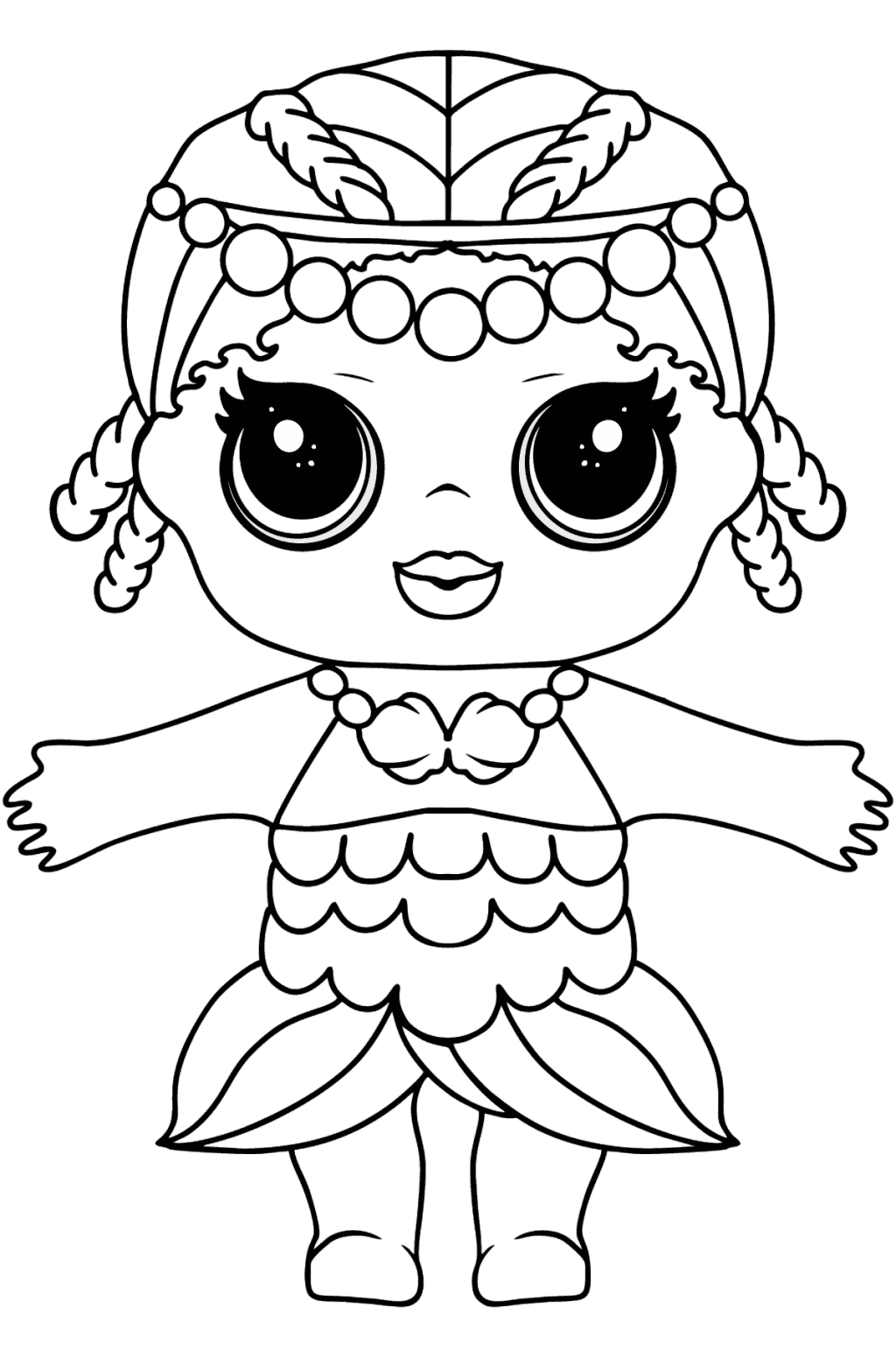 LOL Surprise Doll Merbaby Coloring page - Online and Print for Free!