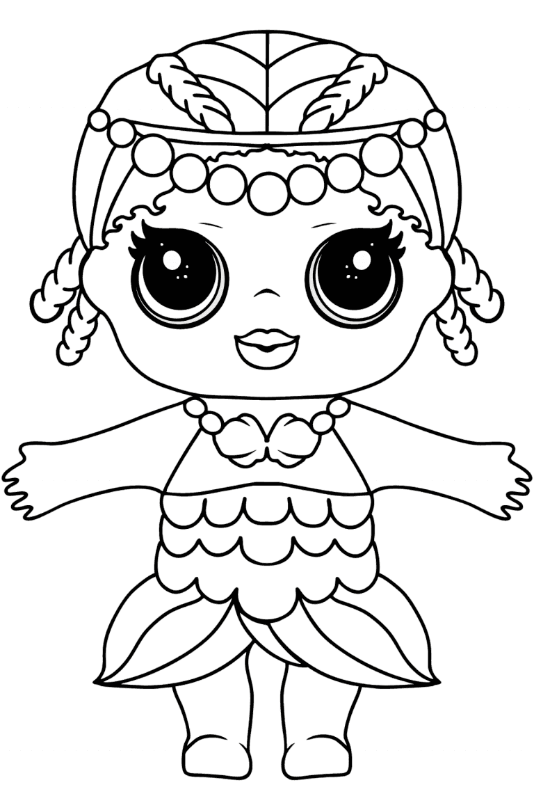 LOL Surprise Doll Merbaby Coloring page - Online and Print for Free!