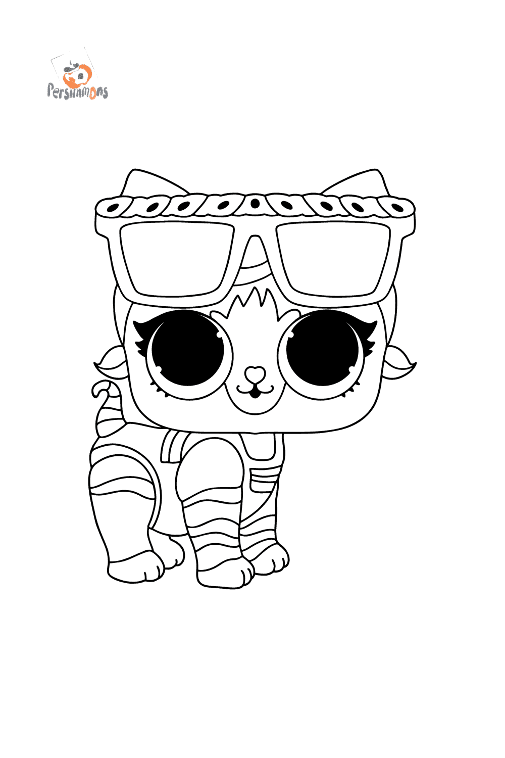 Coloriage Lol Surprise Shorty Kitty ♥ En Ligne Ou Imprimer