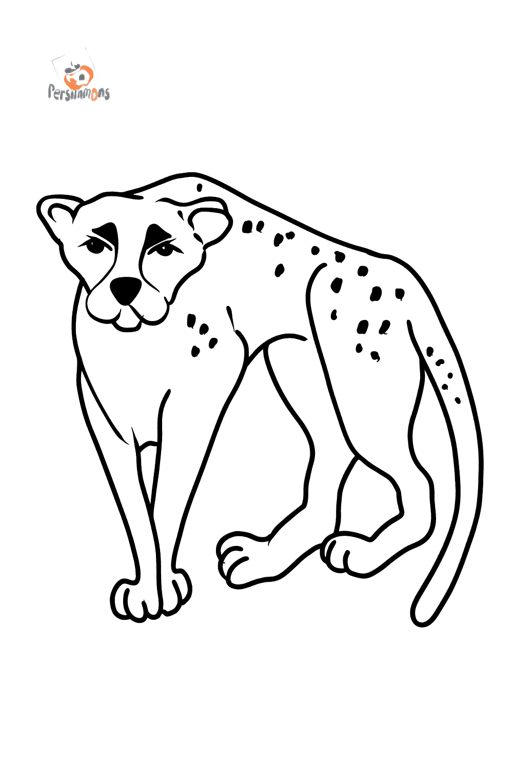 Cheetah coloring page ♥ Color Online for Free!