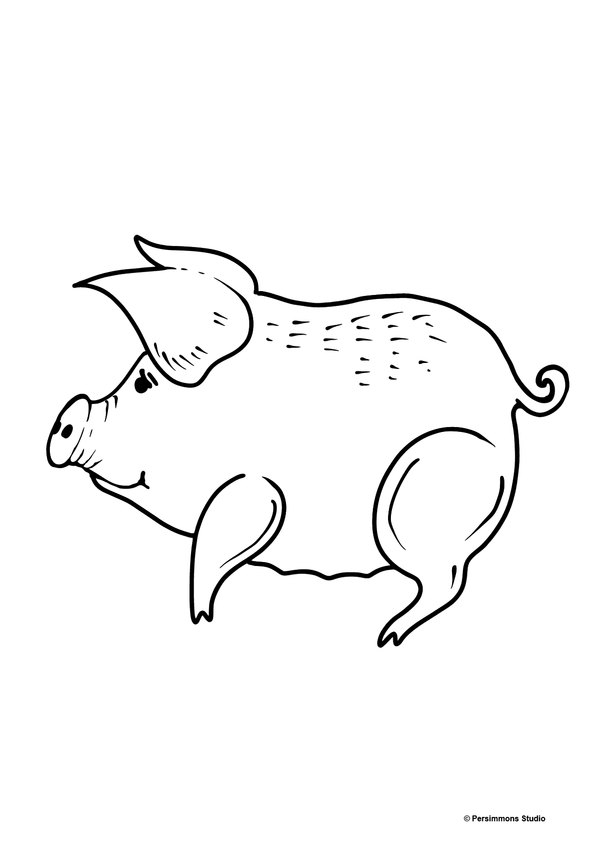 Pig coloring page ♥ Color Online for Free!