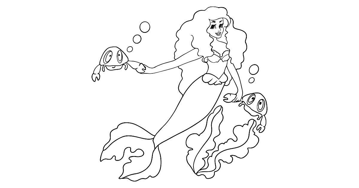 Mermaid Coloring Pages - Printable and Online For Free!