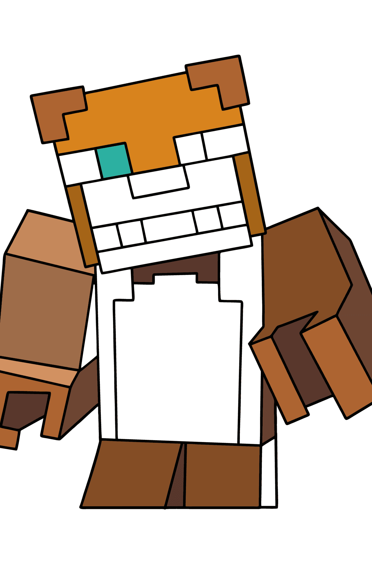 Minecraft Freddy coloring page - Coloring Pages for Kids