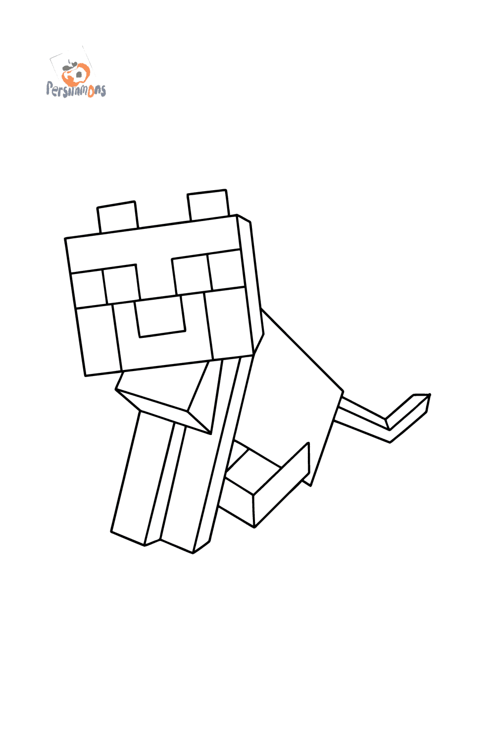 64 Coloring Pages Minecraft Cat Latest Free - Coloring Pages Printable