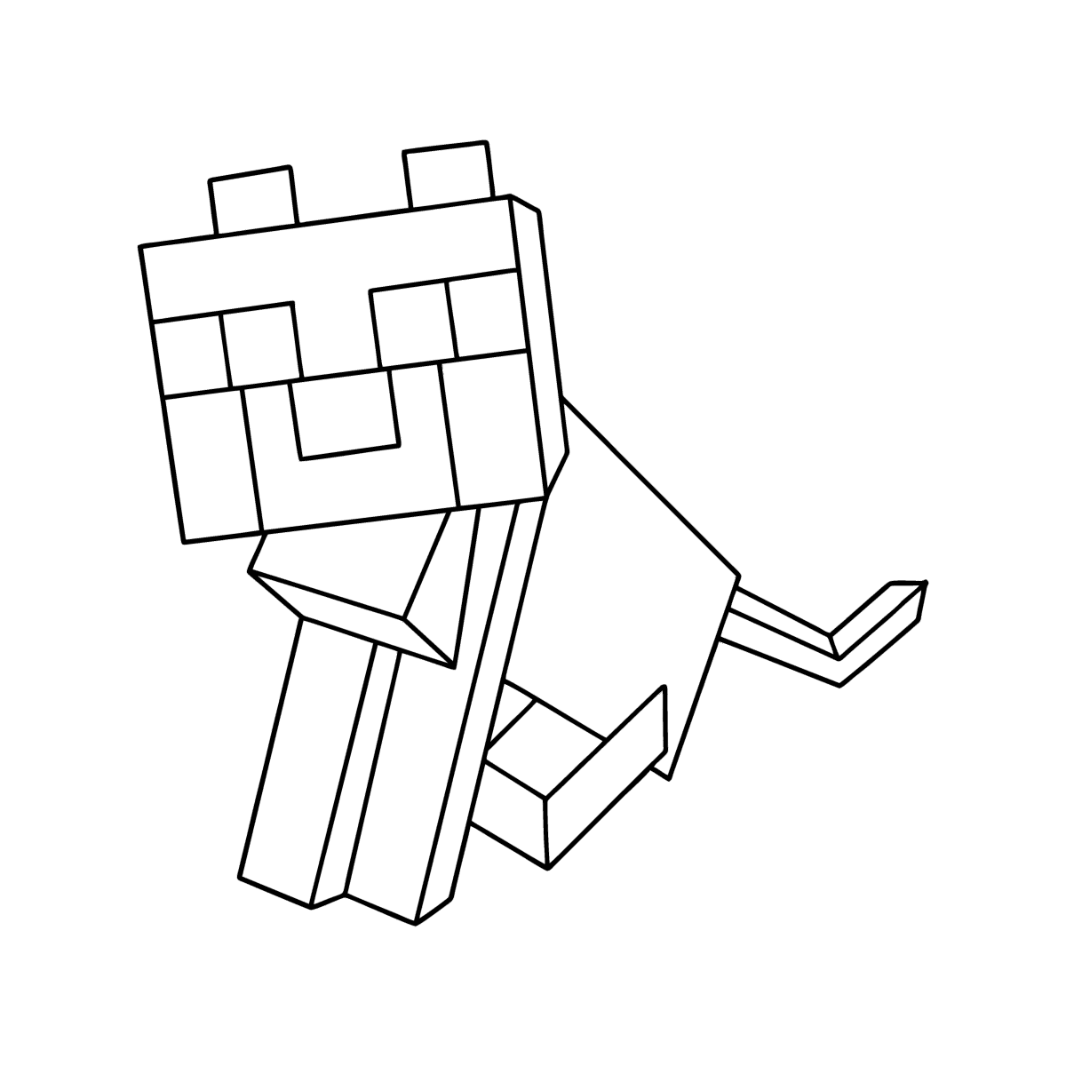 Minecraft Ocelot Coloring Page In 2020 Minecraft | Images and Photos finder