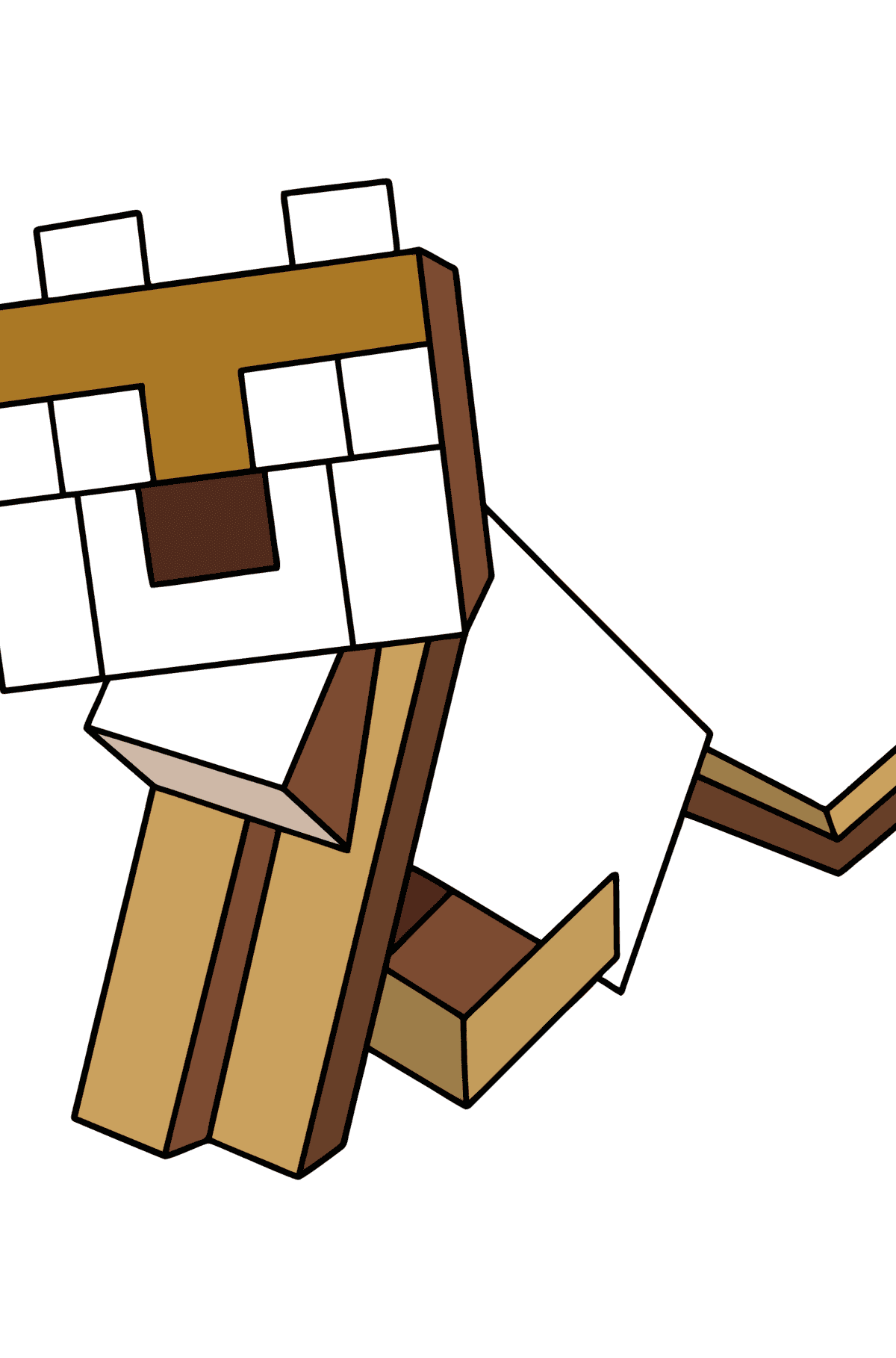 Minecraft Ocelot coloring page - Coloring Pages for Kids