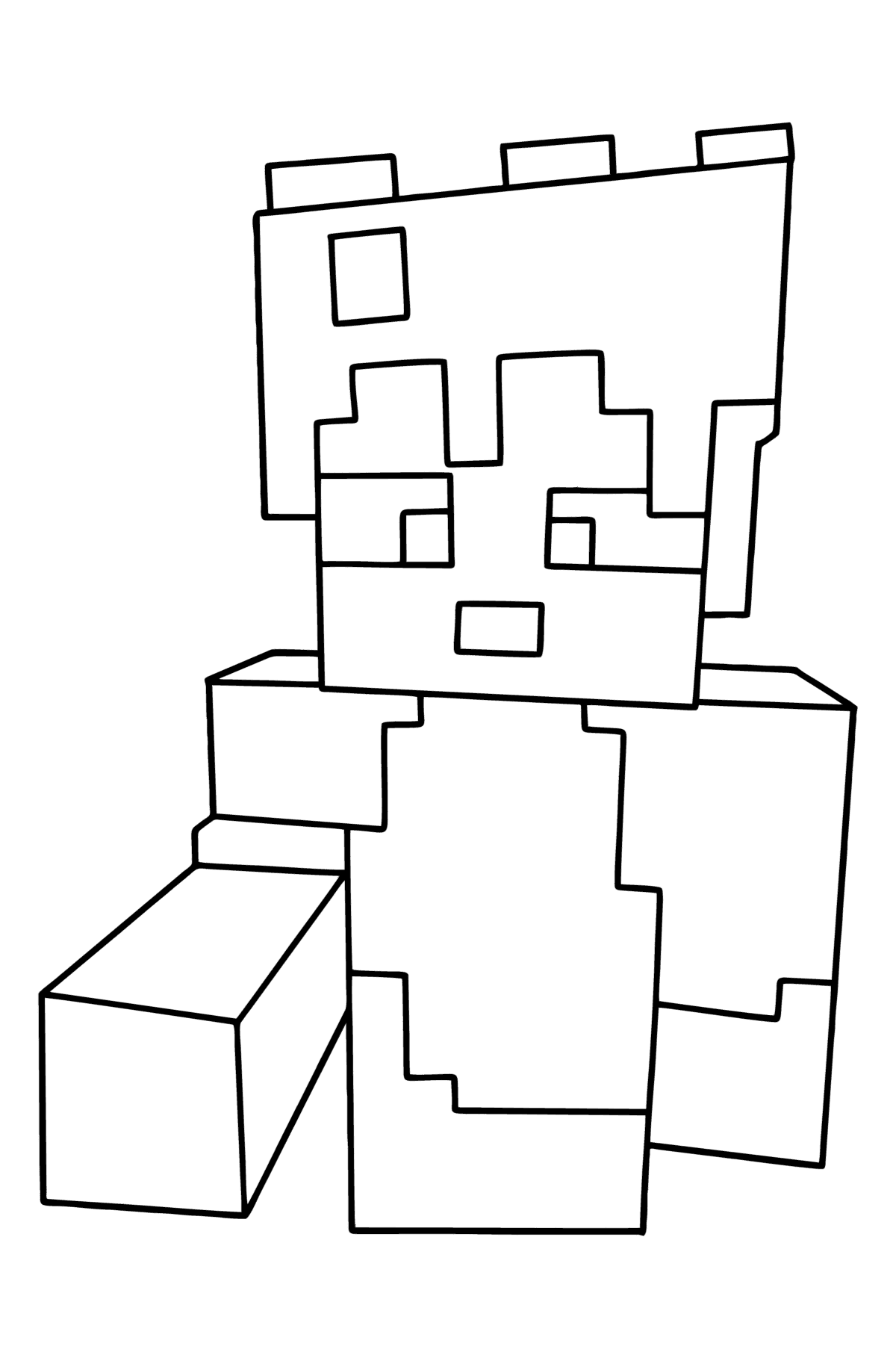 Minecraft Stampy coloring page - Coloring Pages for Kids