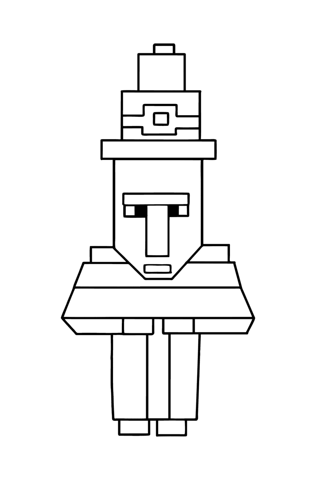 Minecraft Witch Coloring Pages