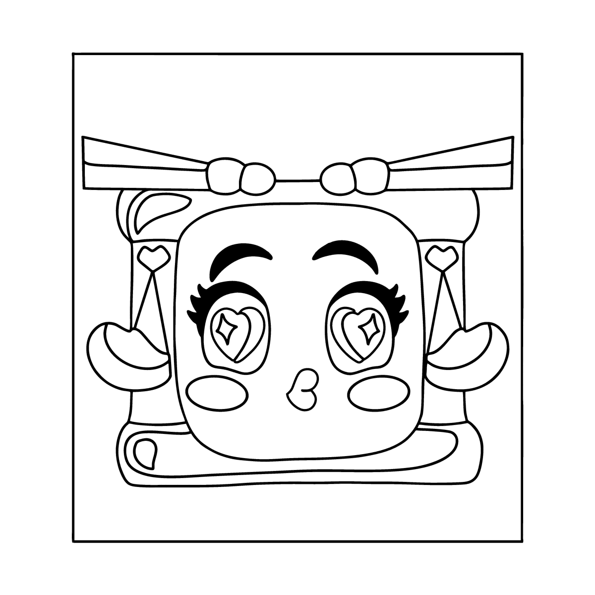 Colouring page moji pops batum online and print for free 