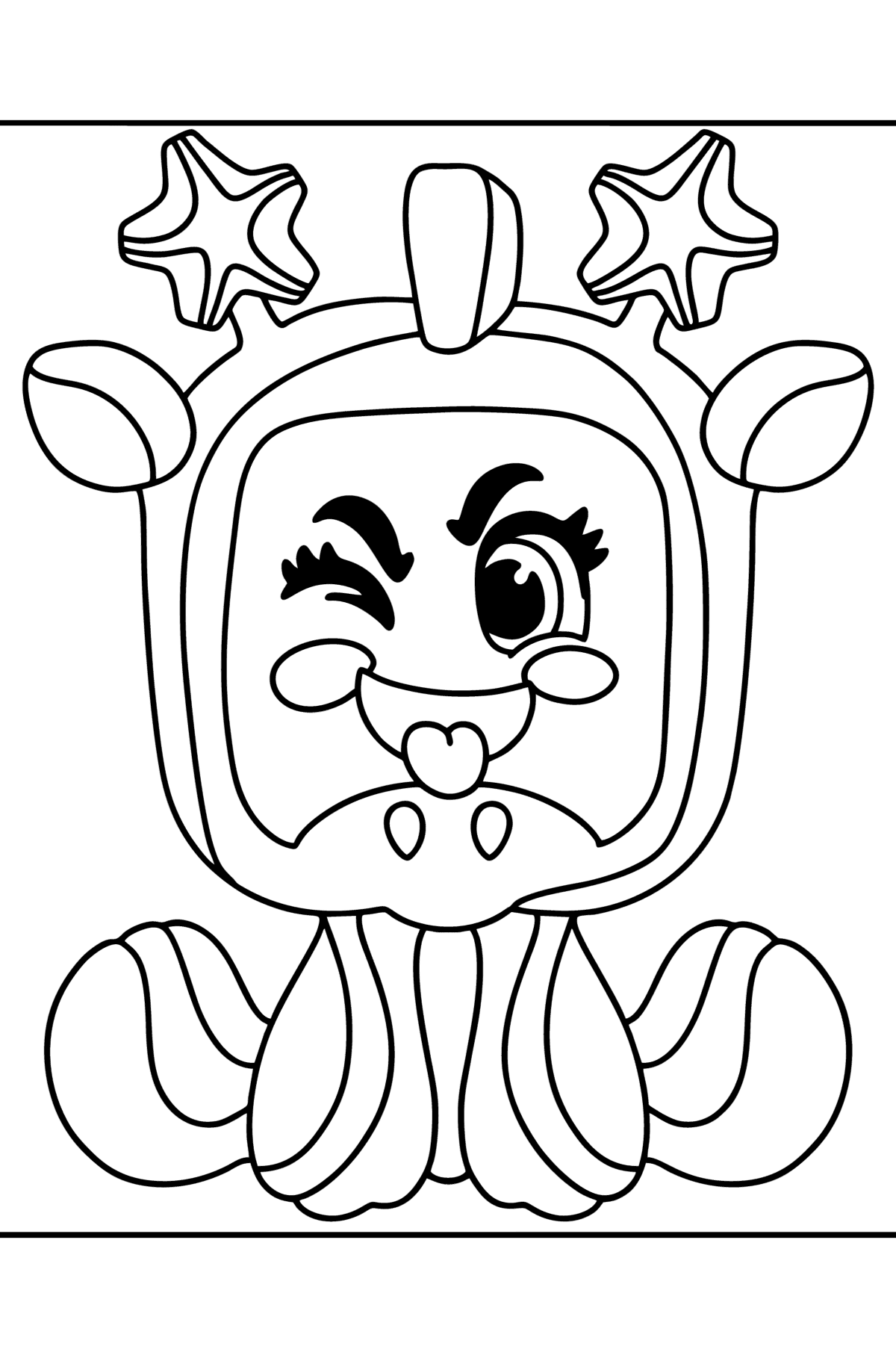 Coloring page MojiPops Rafe - Coloring Pages for Kids