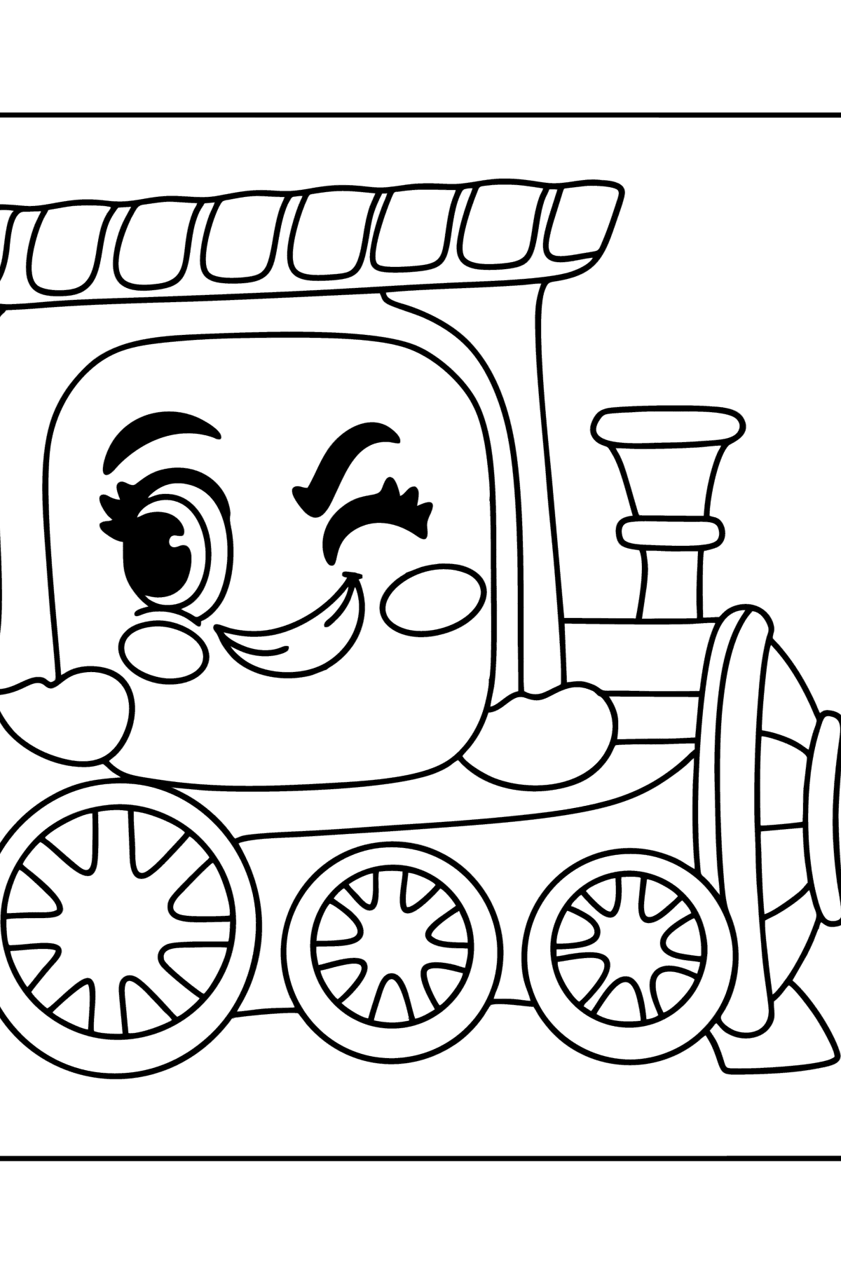 Coloring page MojiPops Rails - Coloring Pages for Kids
