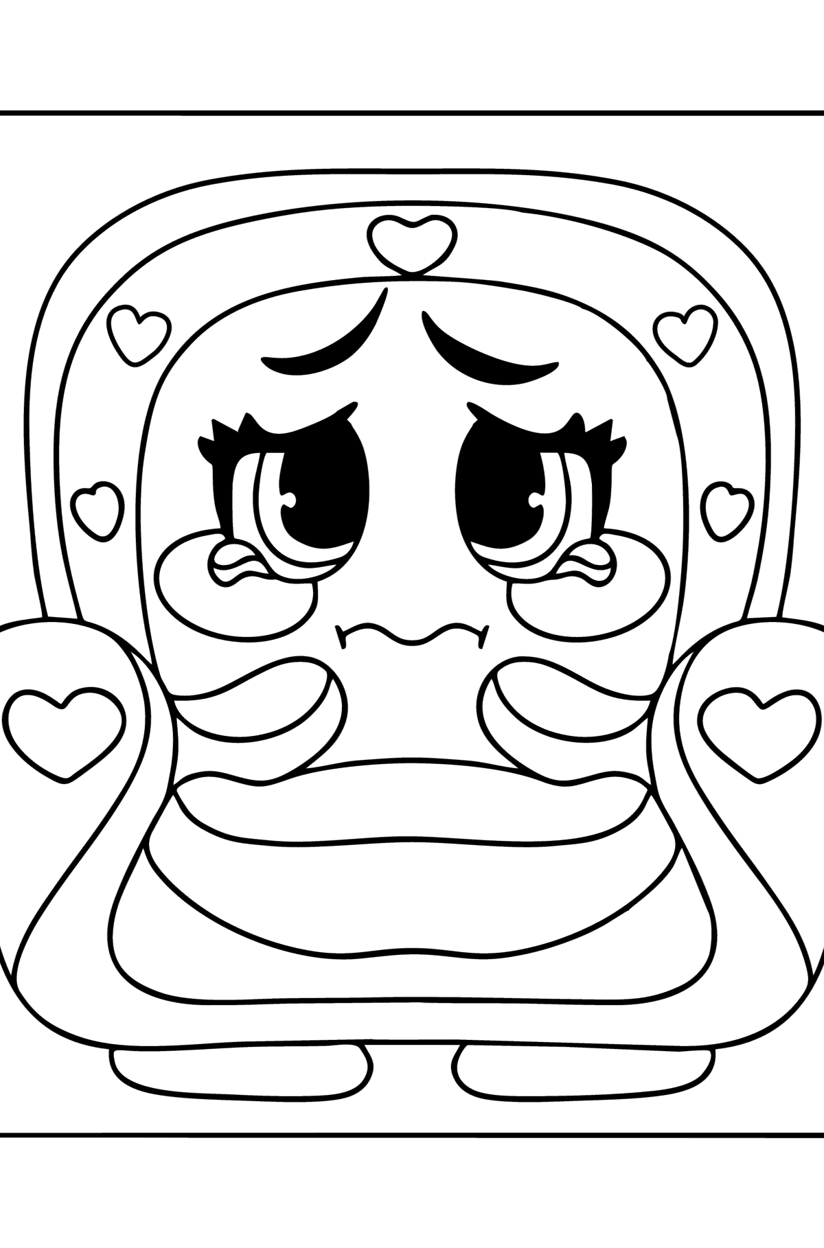 Coloring page MojiPops Sofia - Coloring Pages for Kids