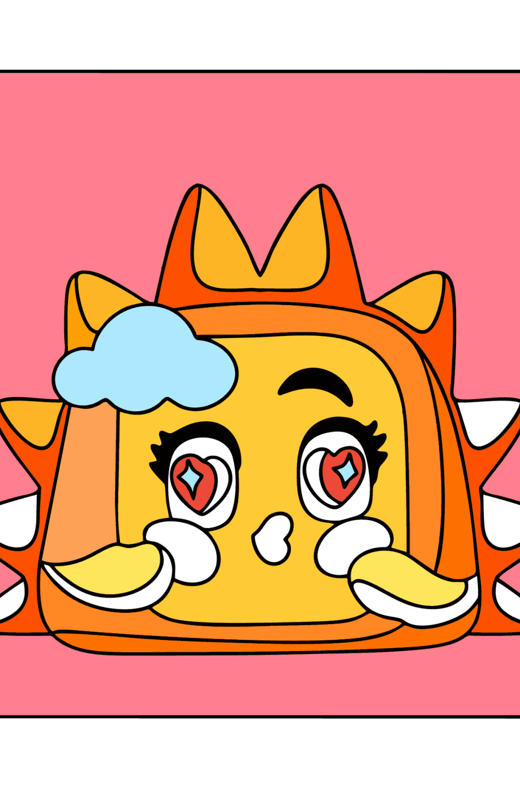 Desenho mojipops amy para colorir para imprimir e online
