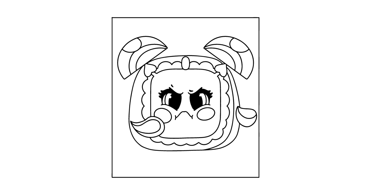 Coloring page MojiPops Ticky ♥ Online and Print for Free!