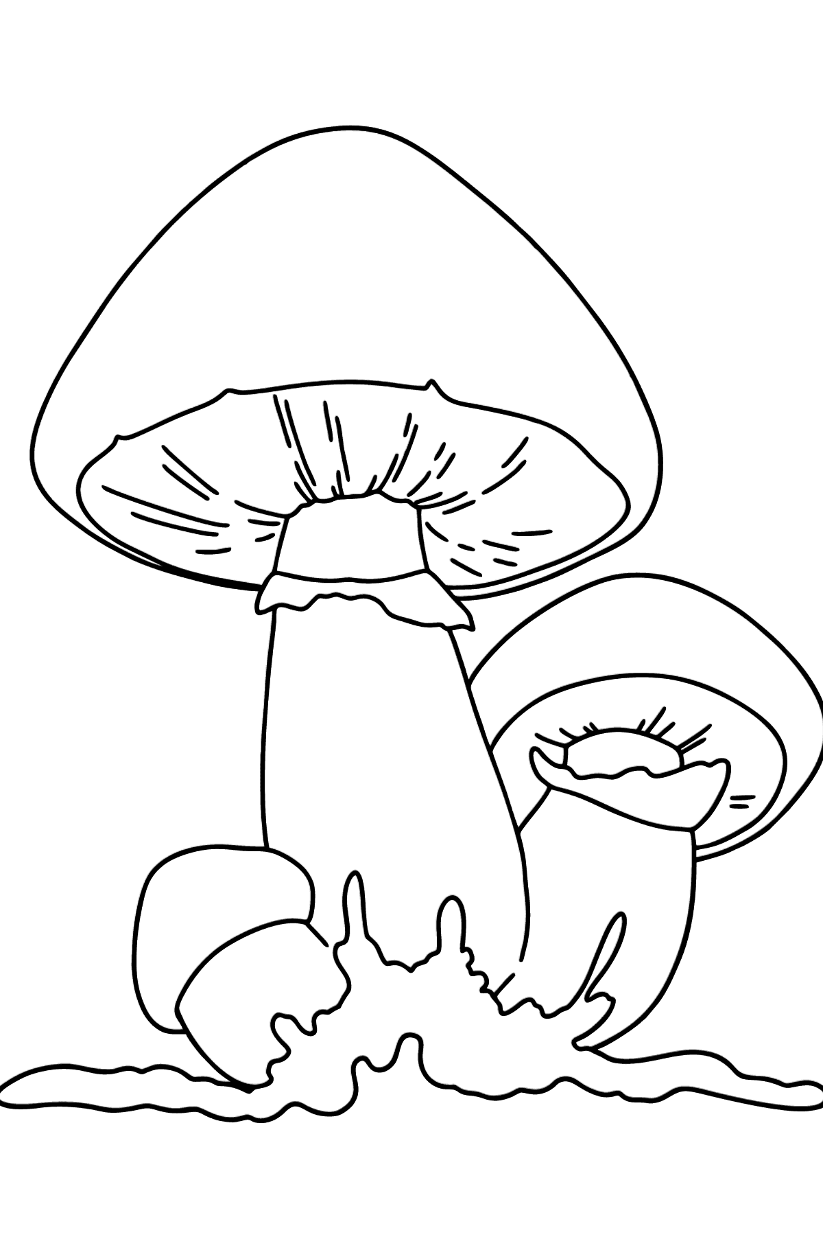 Champignons coloring page ♥ Online or Printable for Free