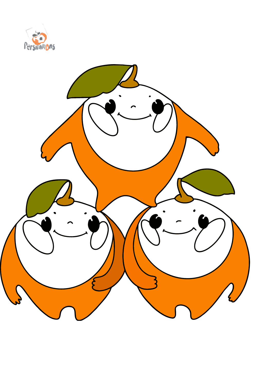 Süße Orangen ausmalbild ♥ Kostenlos drucken und online!