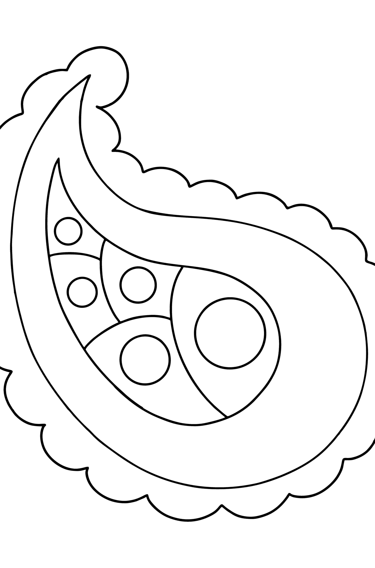 Kids Paisley coloring page - Coloring Pages for Kids