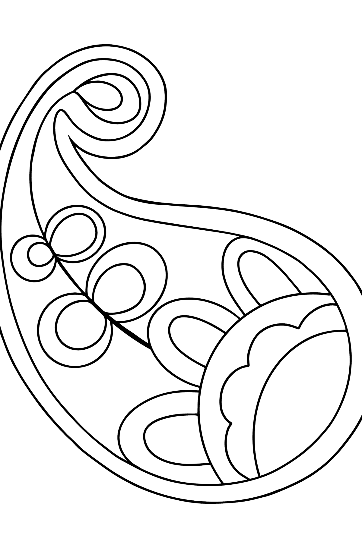 Paisley coloring page for Kids - Coloring Pages for Kids