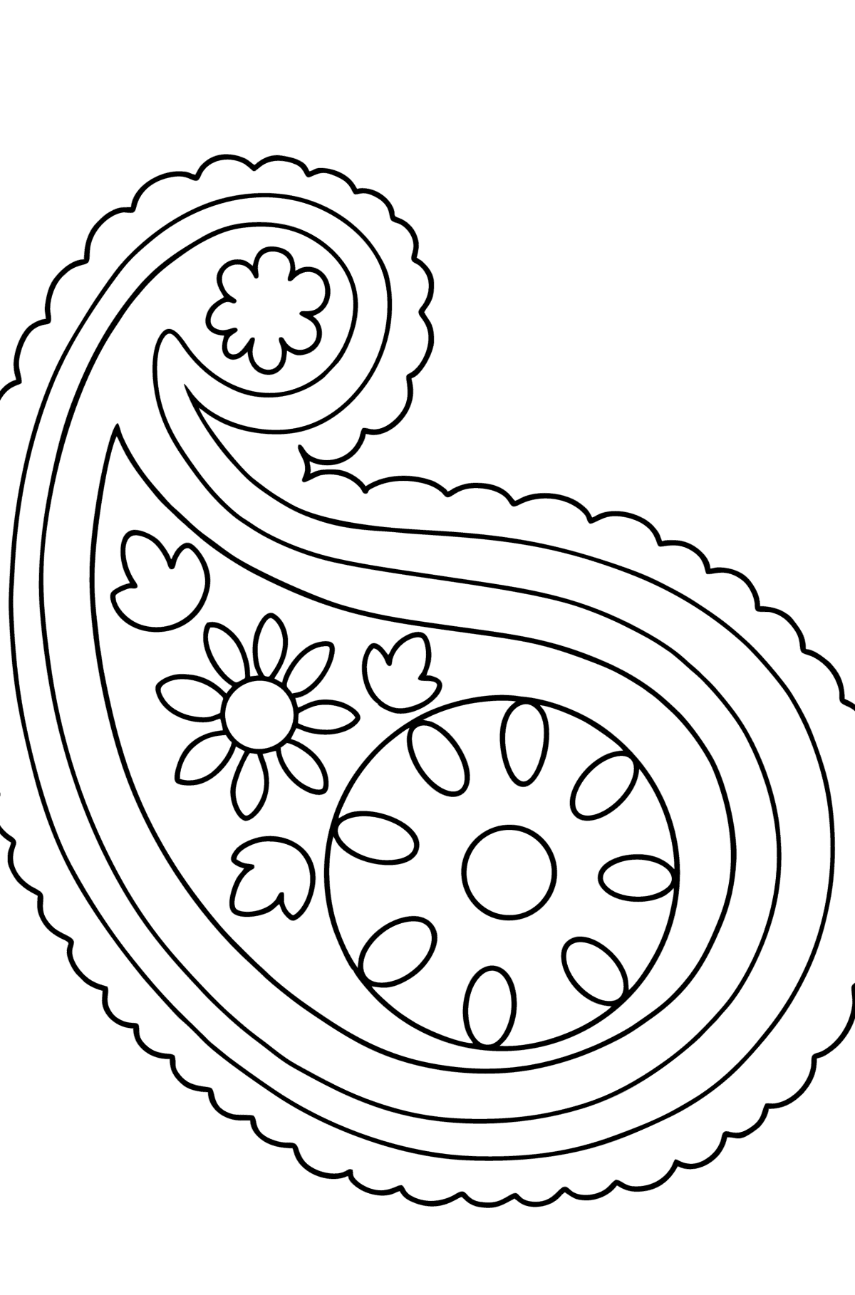 Cute Paisley coloring page - Coloring Pages for Kids