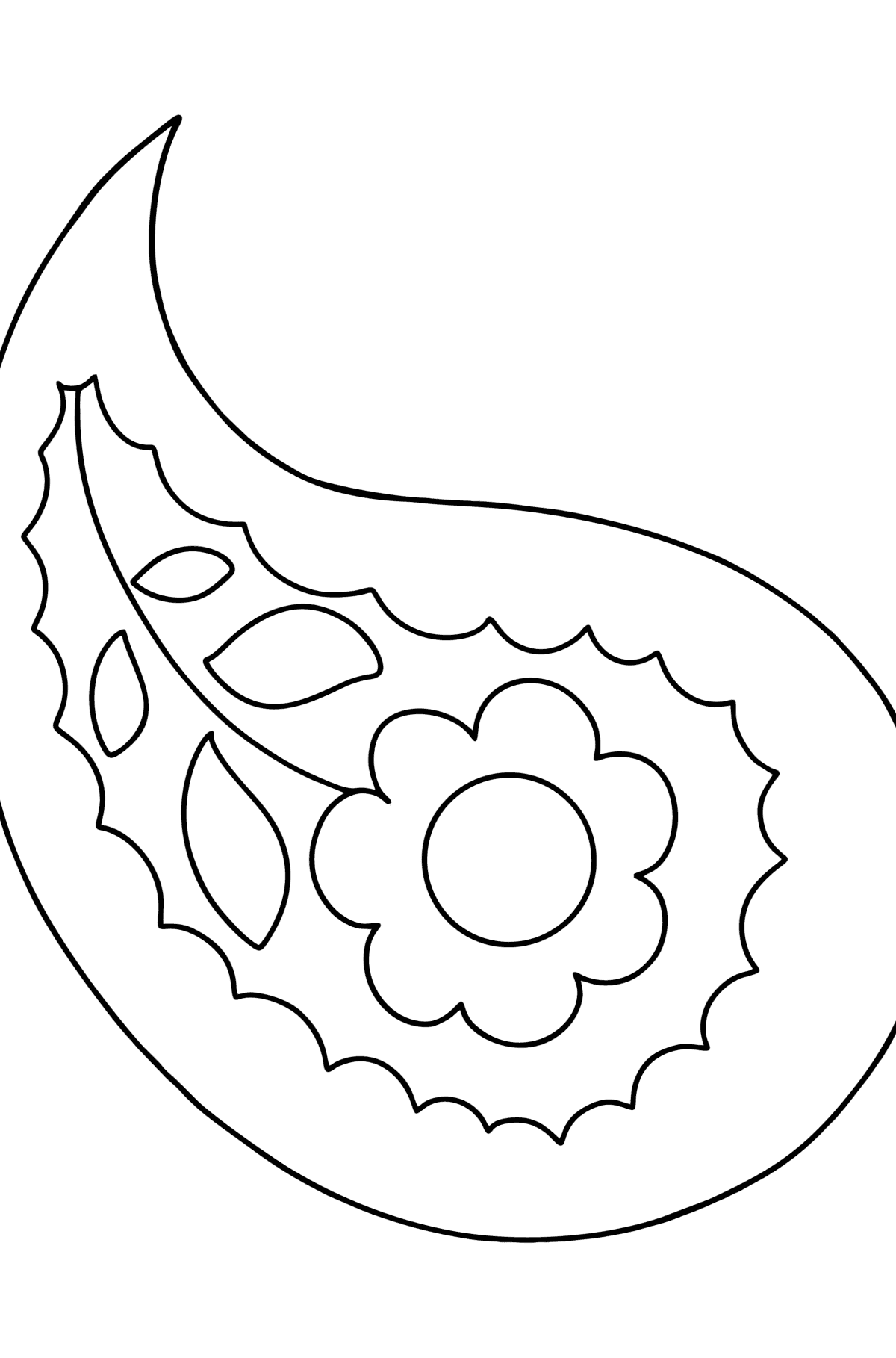 Paisley coloring page for baby - Coloring Pages for Kids