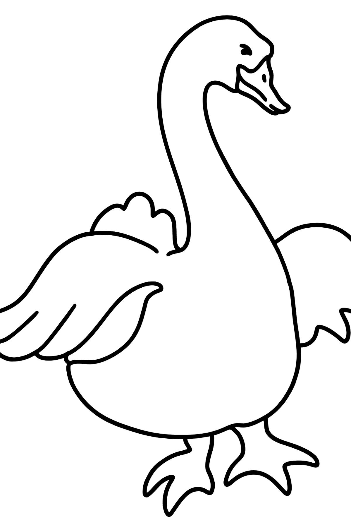 Goose coloring page - Coloring Pages for Kids