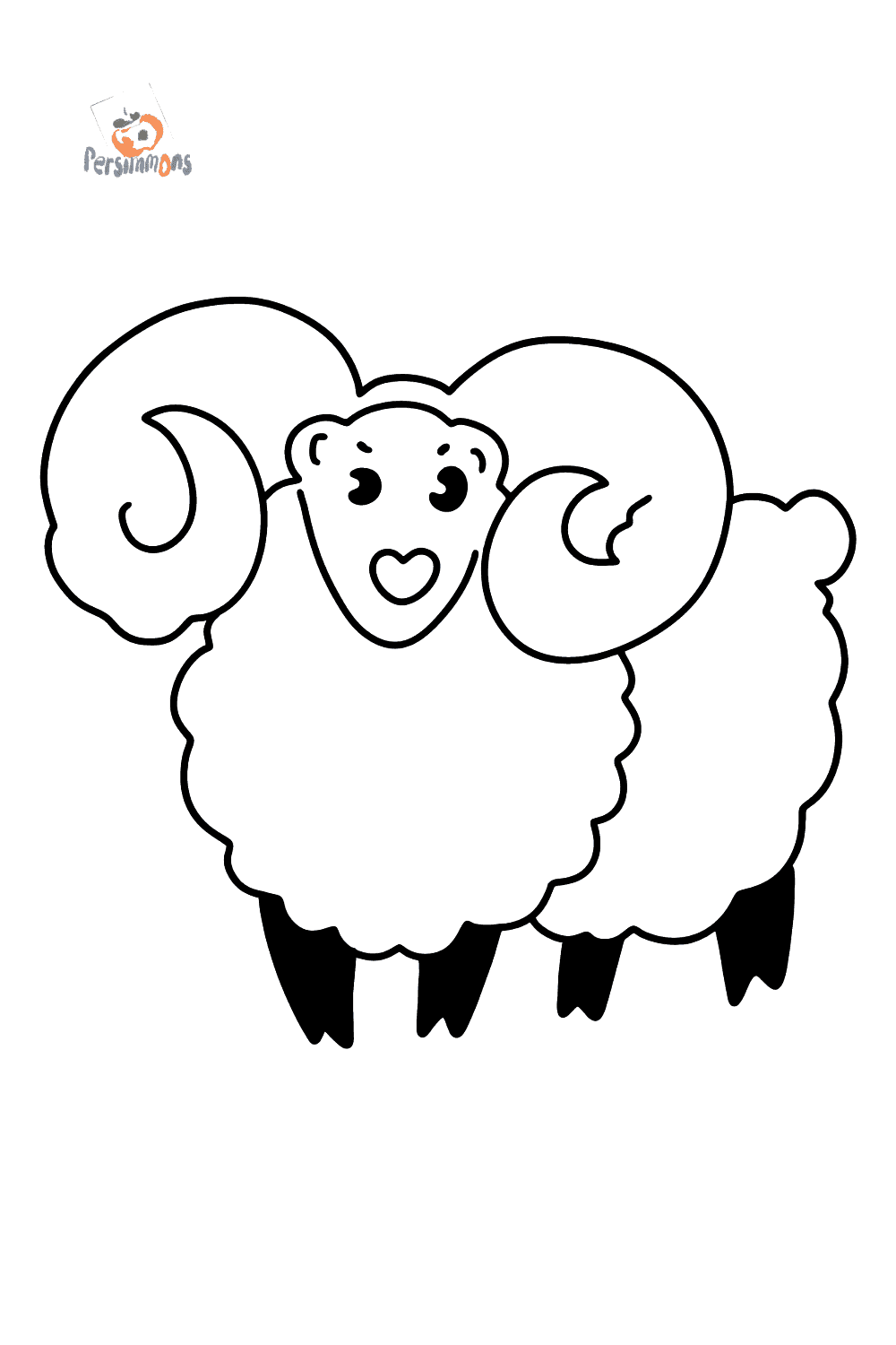 Ausmalbild Lamm