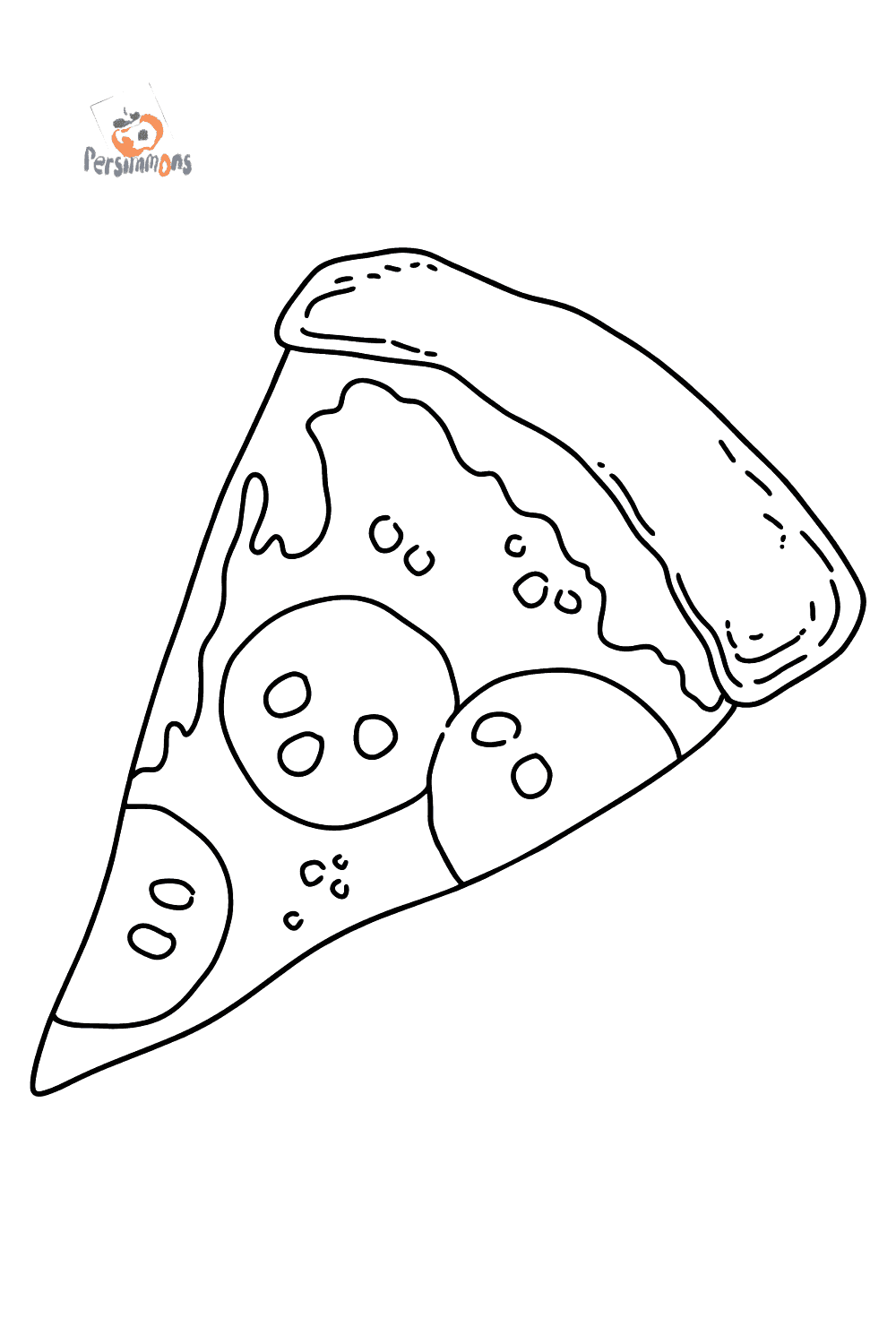 pizza para colorear